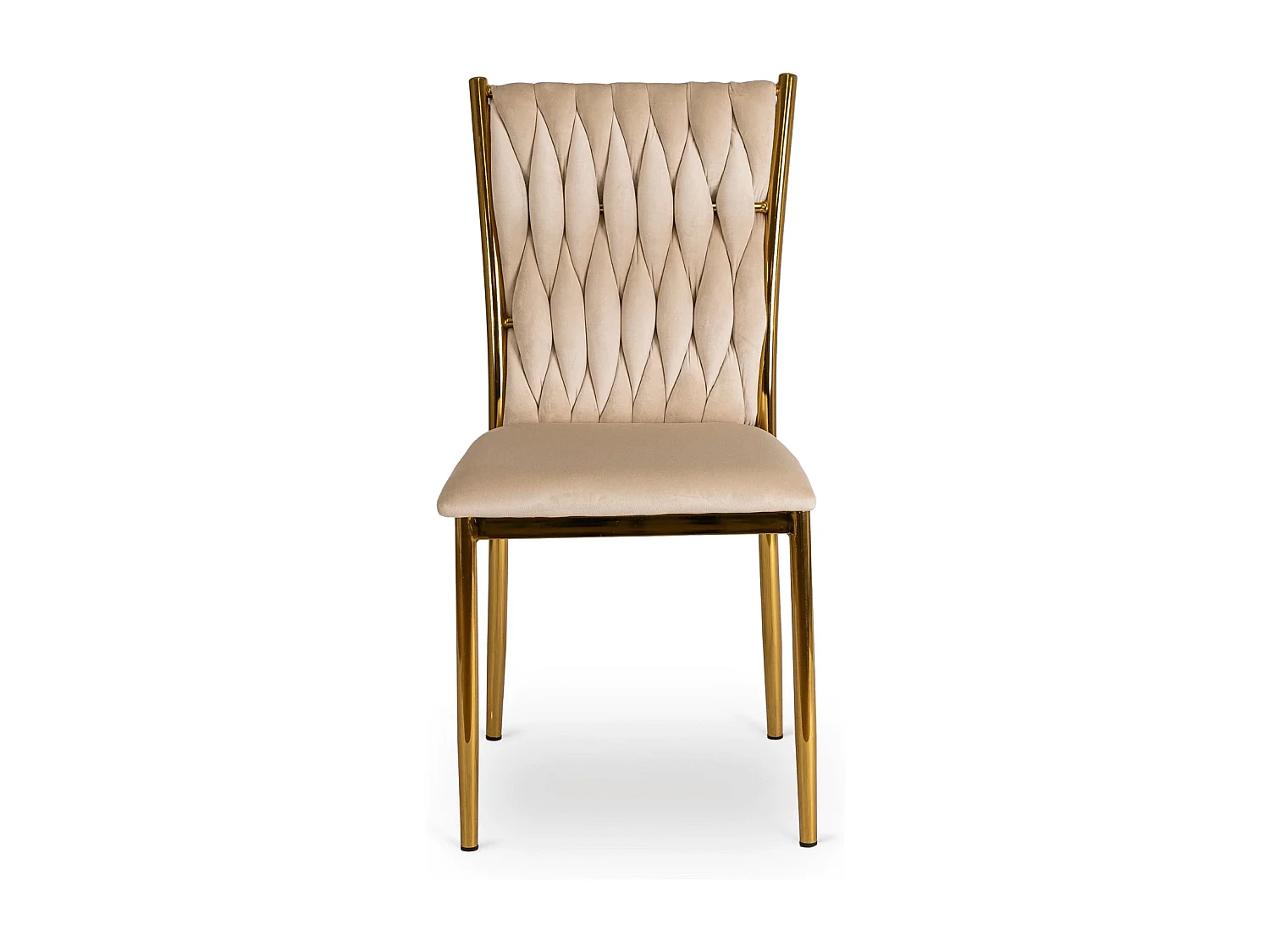 Chaise DAN Velours Crème