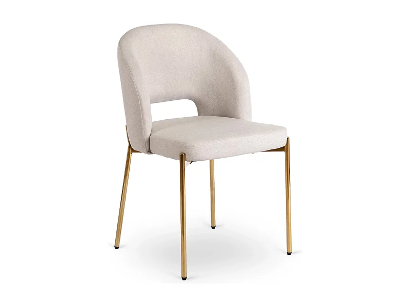 Chaise BROS Crème/Or