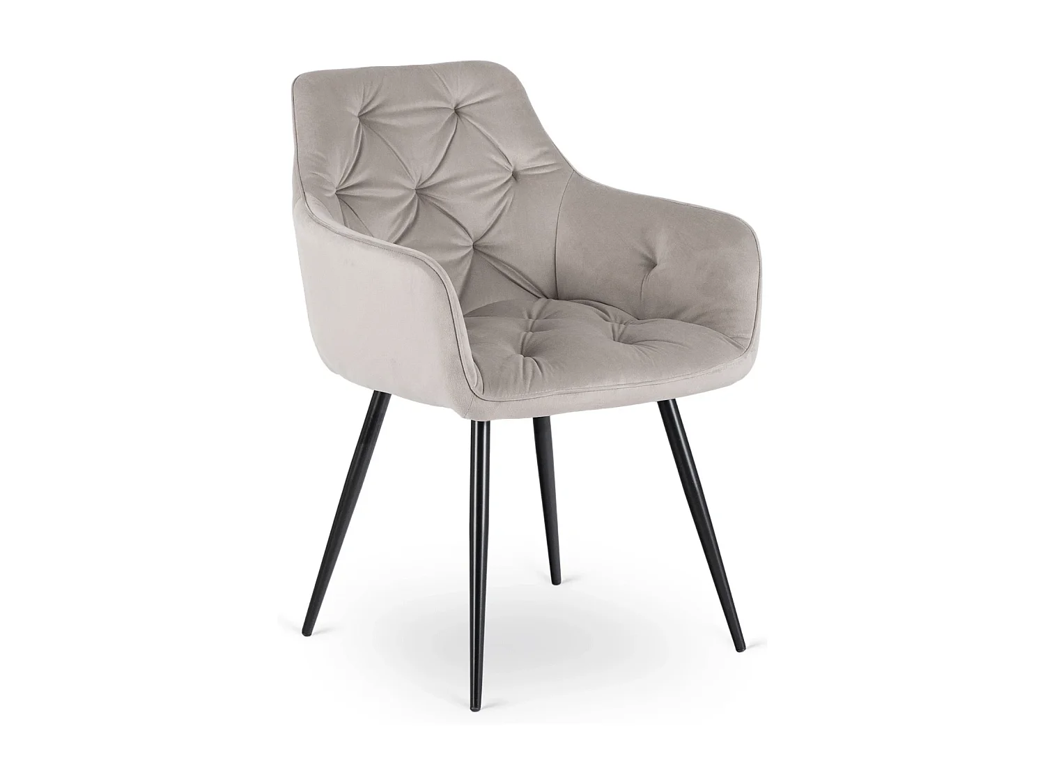 Chaise MODESTO Velours Gris