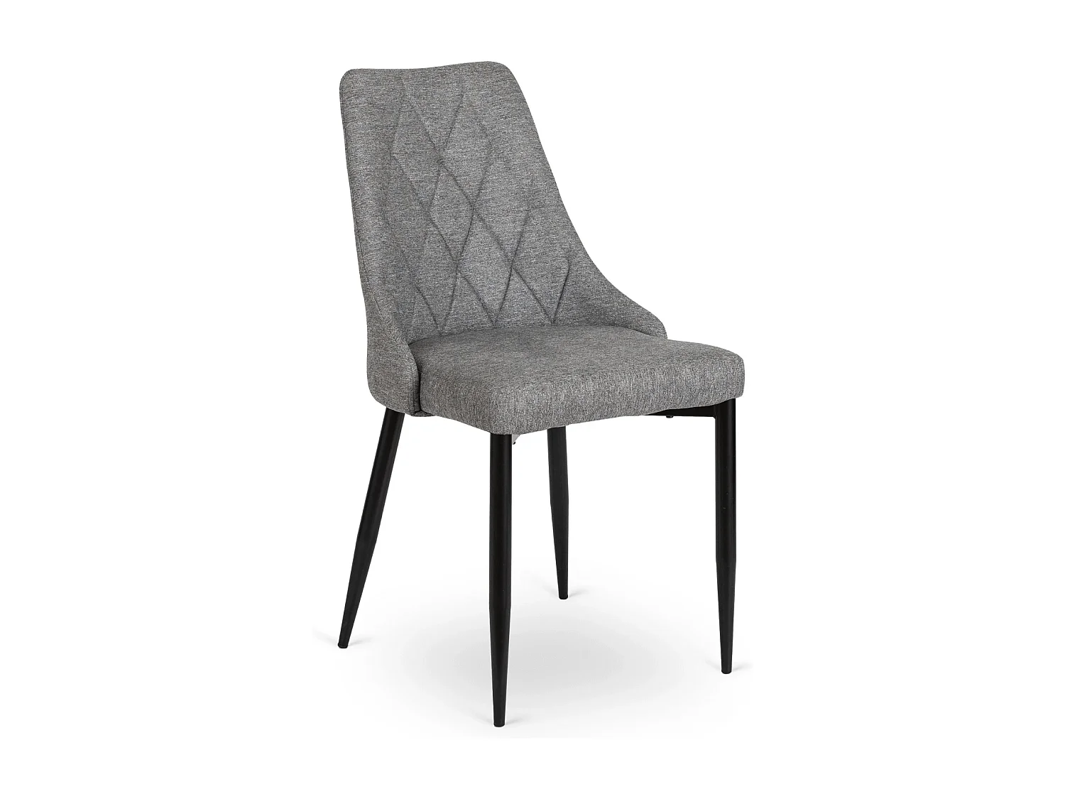 Chaise CORK 2 Grise Rembourrée