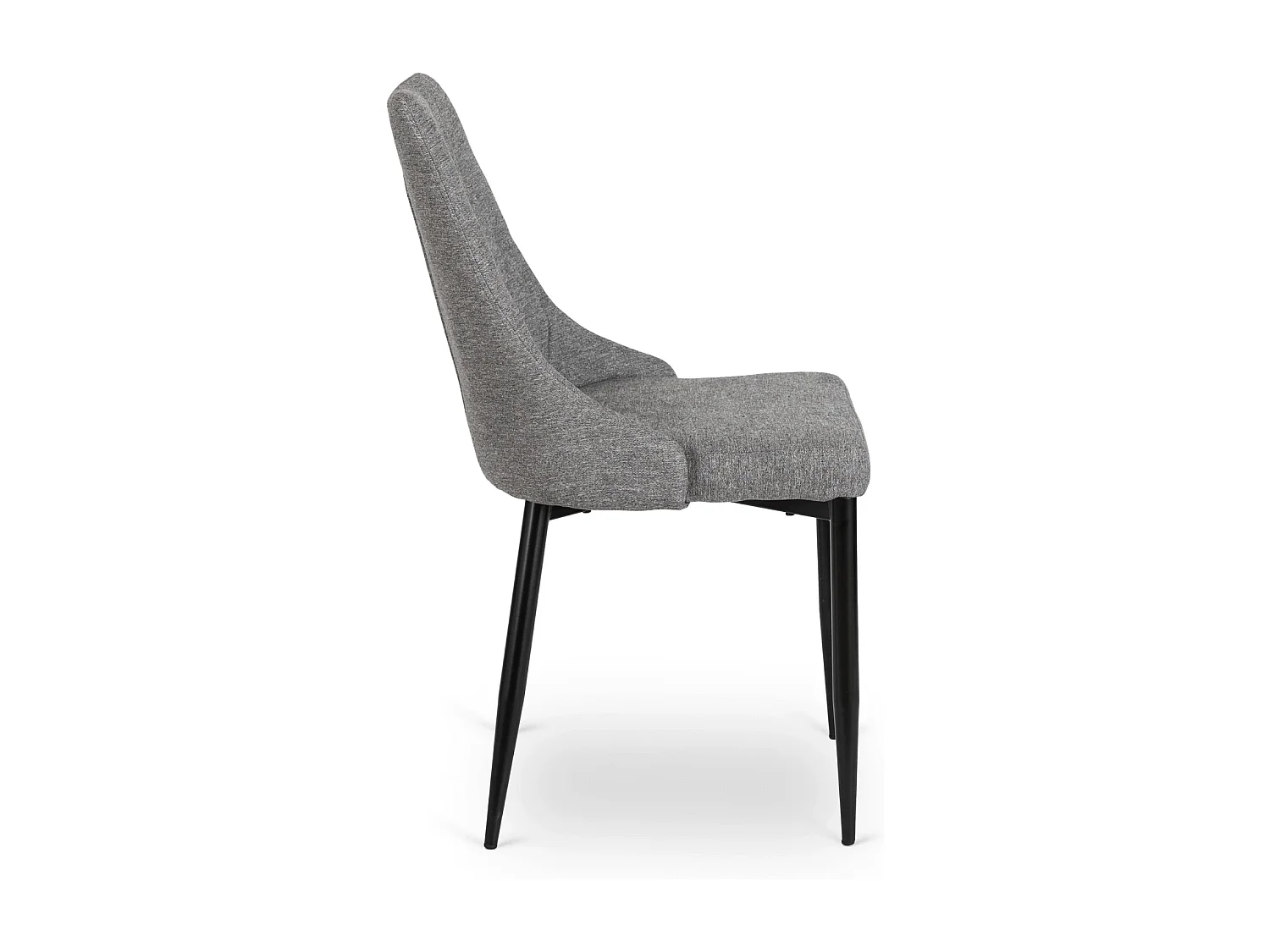 Chaise CORK 2 Grise Rembourrée