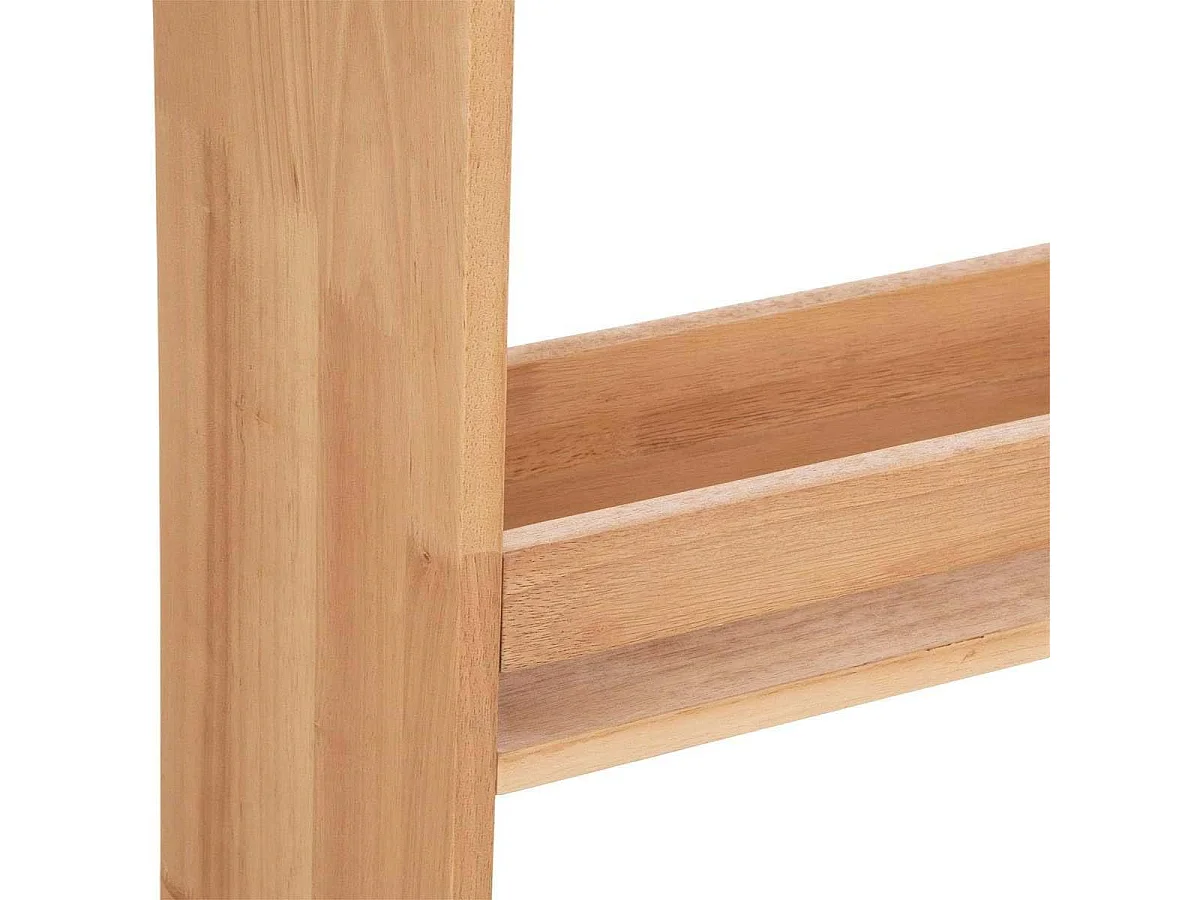 Bibliothèque meuble de rangement en bois pour enfant avec 3 étagères, coloris naturel - Longueur 58,5 x Profondeur 18,5 x Hauteur 100 cm