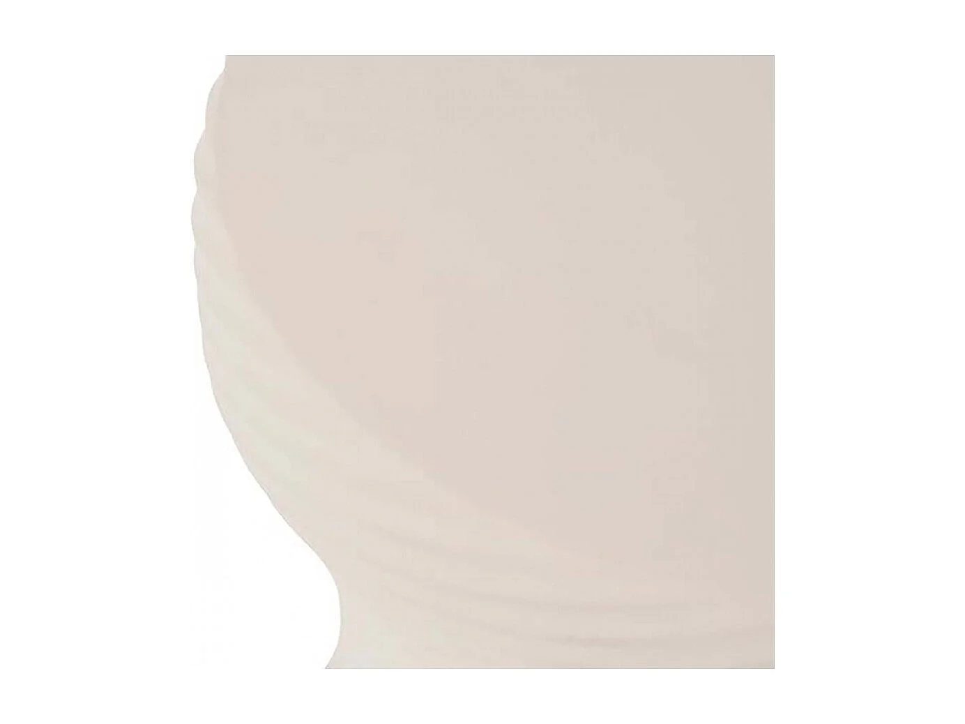 Tabouret Table à café en oxyde de magnesium, coloris sable - Diamètre 33 x Hauteur 40 cm
