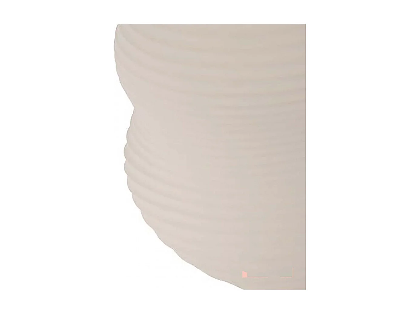 Tabouret Table à café en oxyde de magnesium, coloris sable - Diamètre 33 x Hauteur 40 cm