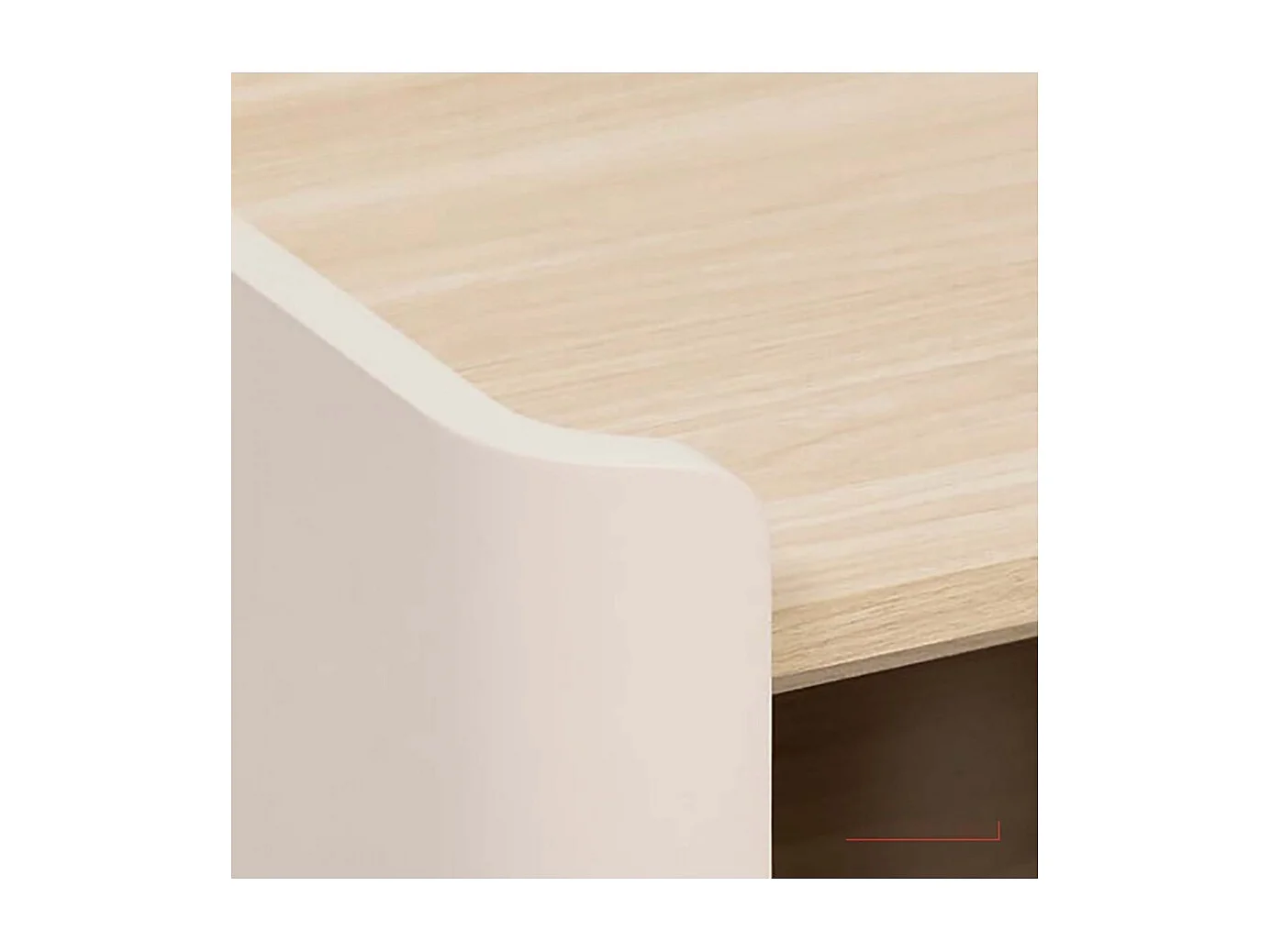 Meuble TV avec deux portes et des étagères internes, coloris blanc/chêne naturel - Longueur 120 x Profondeur 40 x Hauteur 45 cm