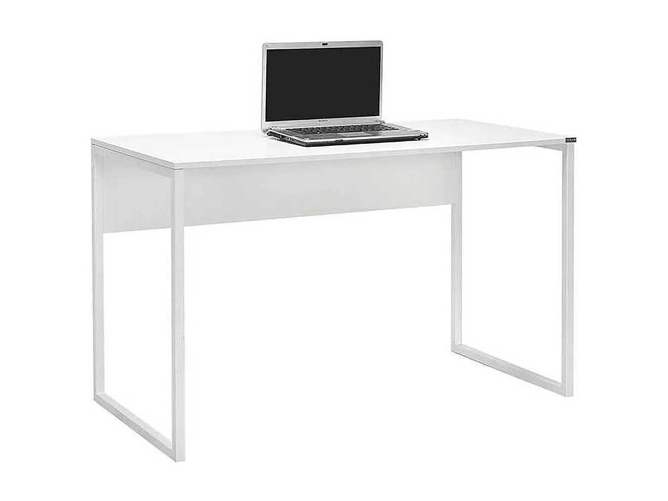 Bureau, Table d'ordinateur, table de travail coloris Blanc - Hauteur 77 x Longueur 120 x Profondeur 60 cm