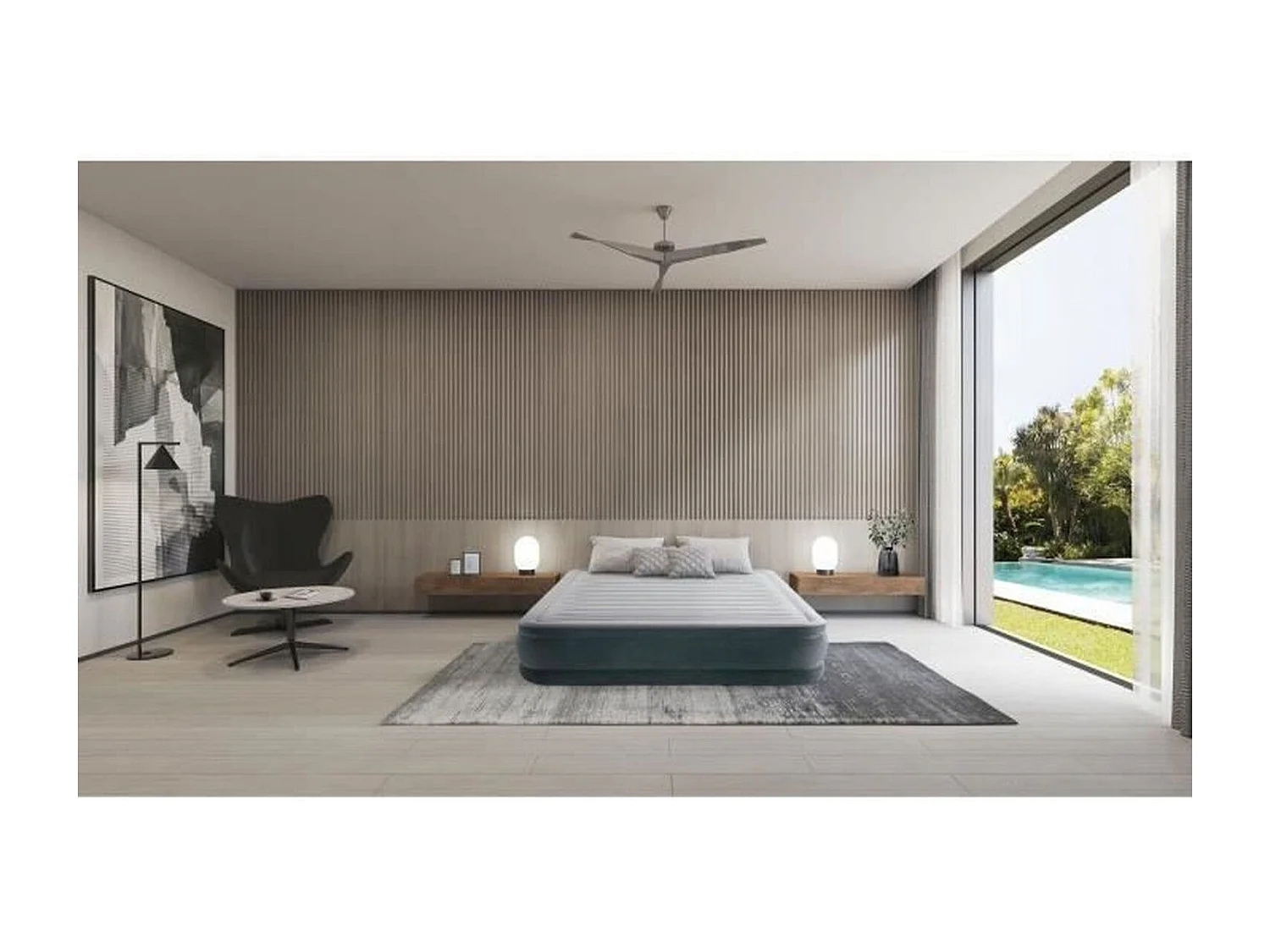 Colchón hinchable para 2 personas, 150 x 200 cm