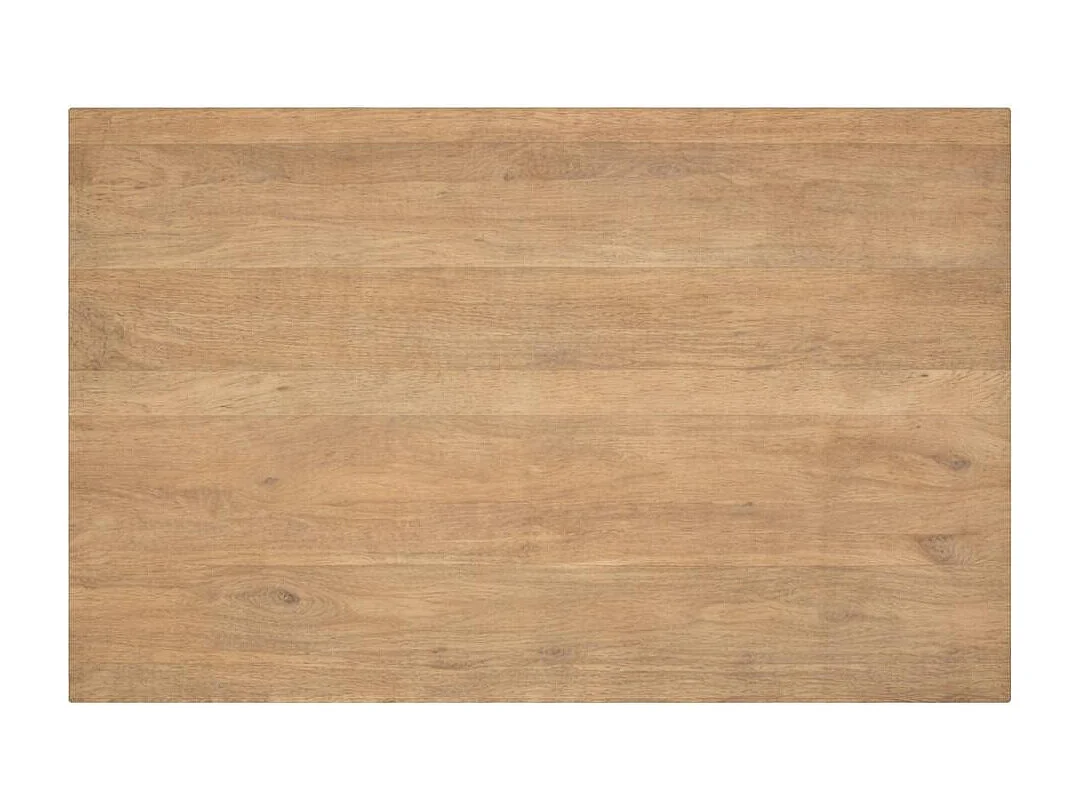 Table rectangulaire bois clair pied central 200 cm RIVANO