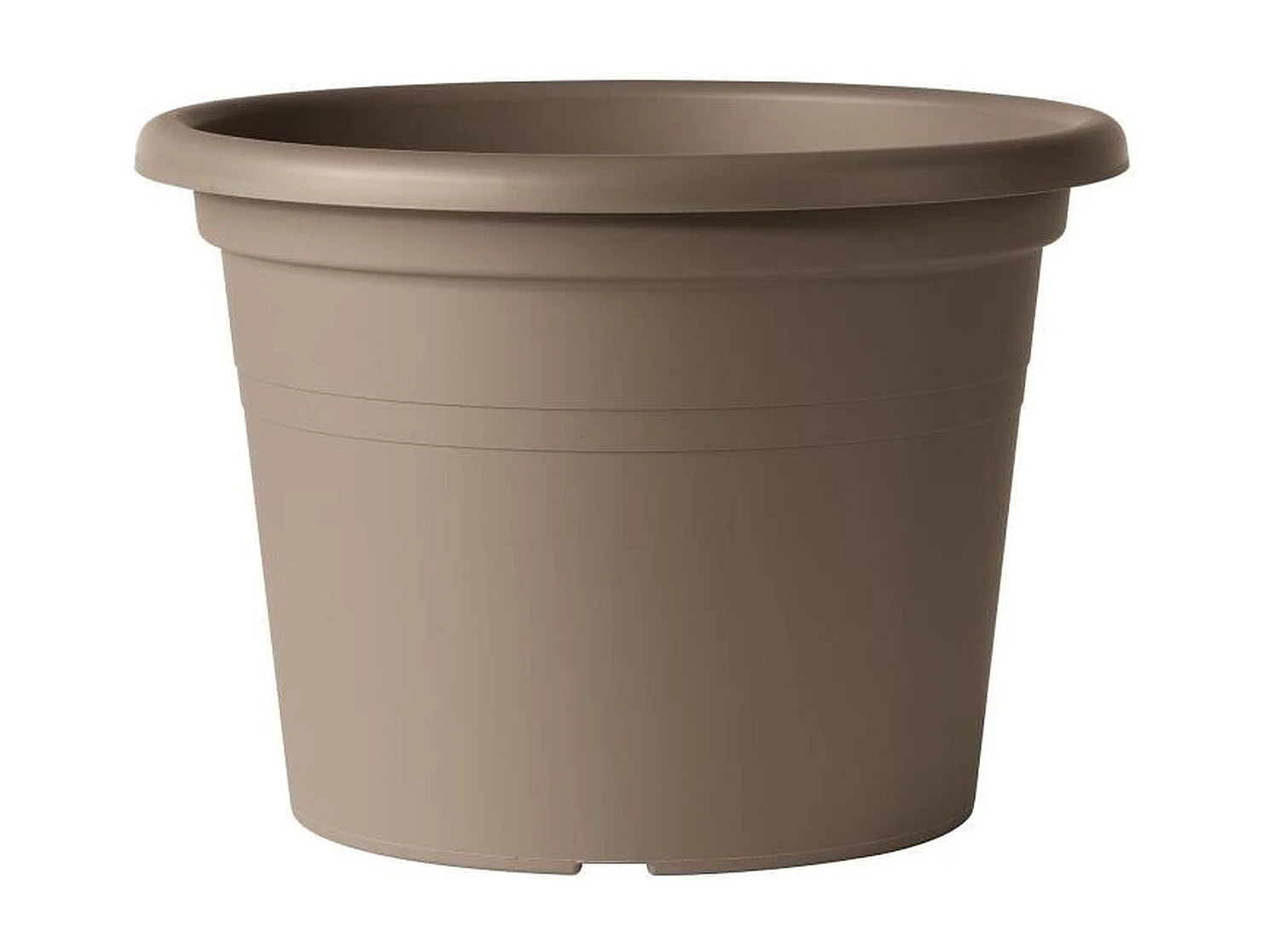 Pot de fleurs rond Day R camel - Coloris taupe - 60cm