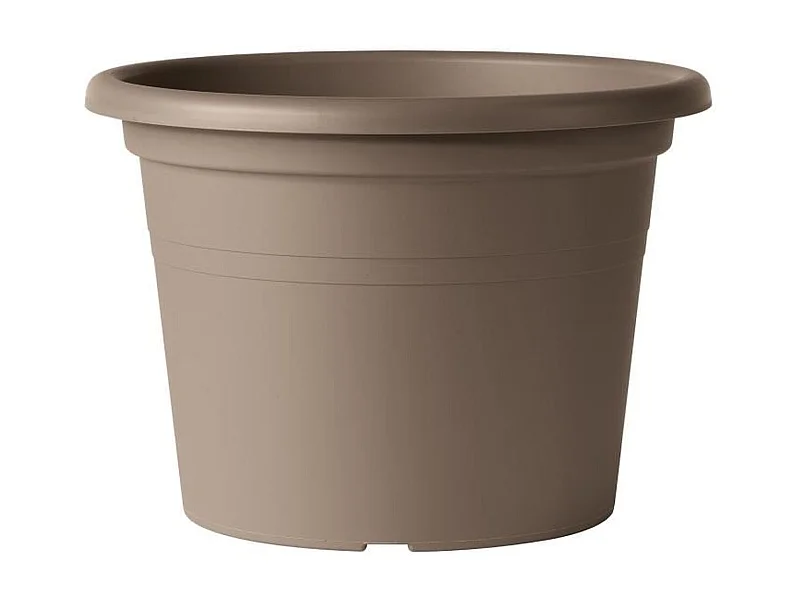 Pot de fleurs rond Day R camel - Coloris taupe - 60cm