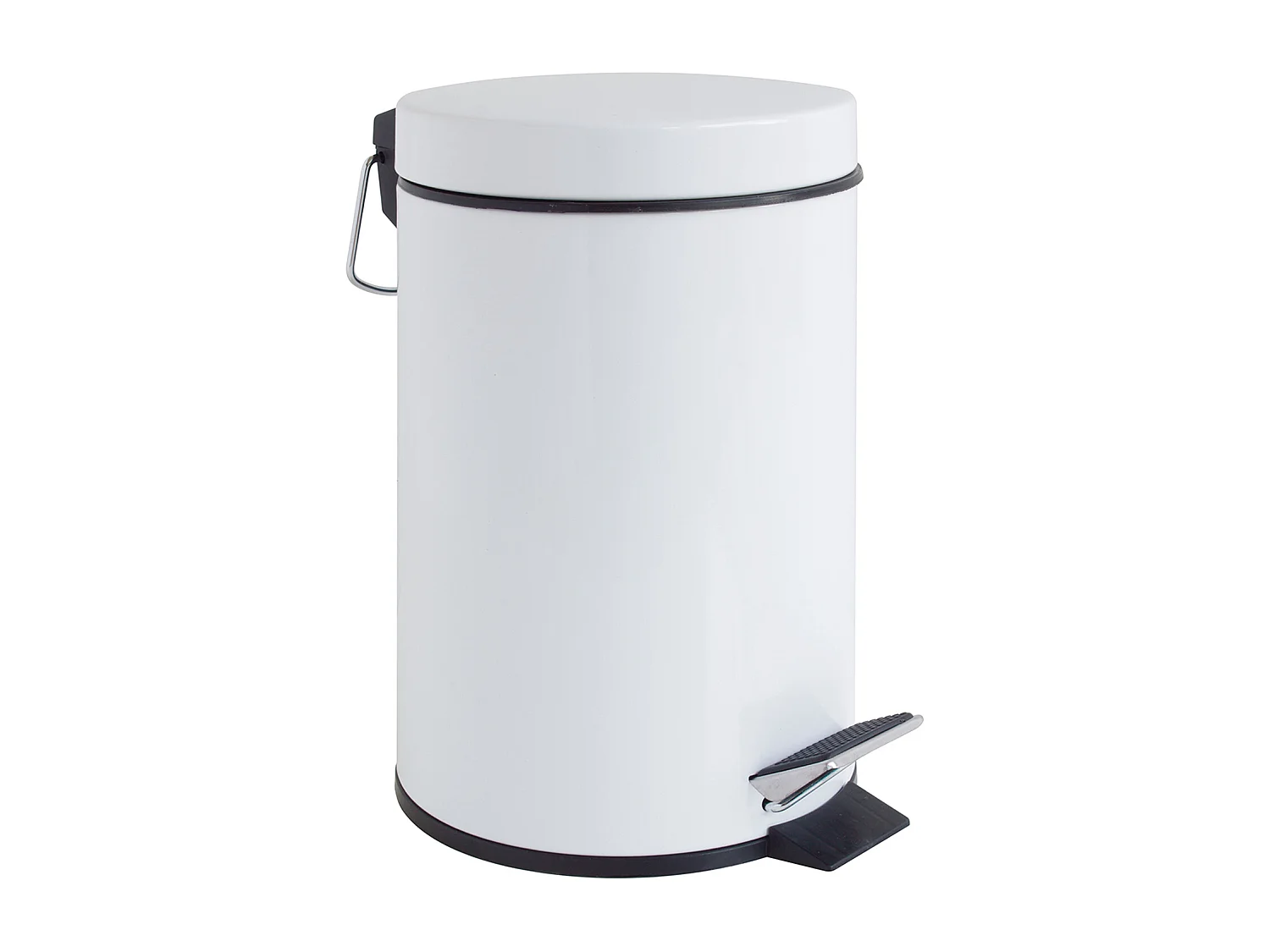 Poubelle salle de bain 3l hally blanc - GELCO