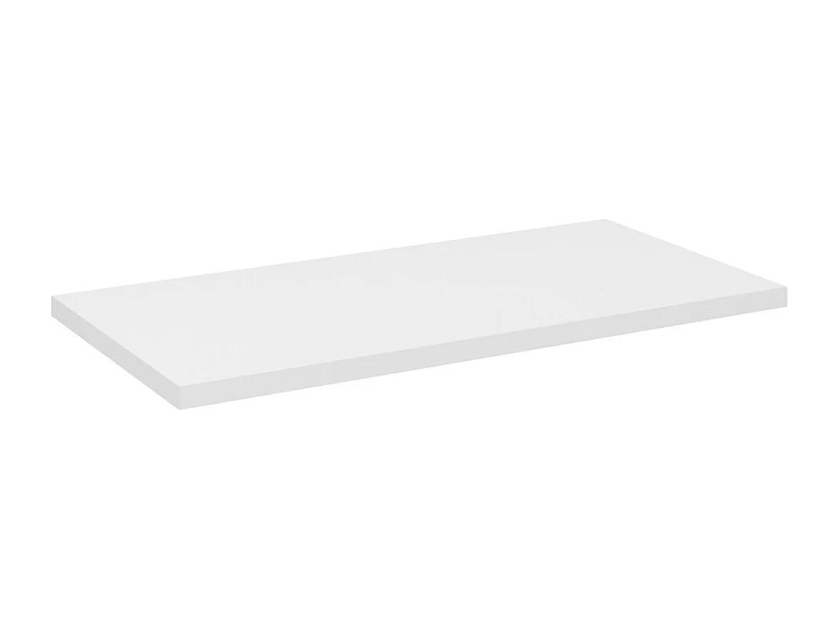 Plan vasque VANO – Alpenwit – L80 × B40 × H2 cm – Elegante opzet in mat MDF