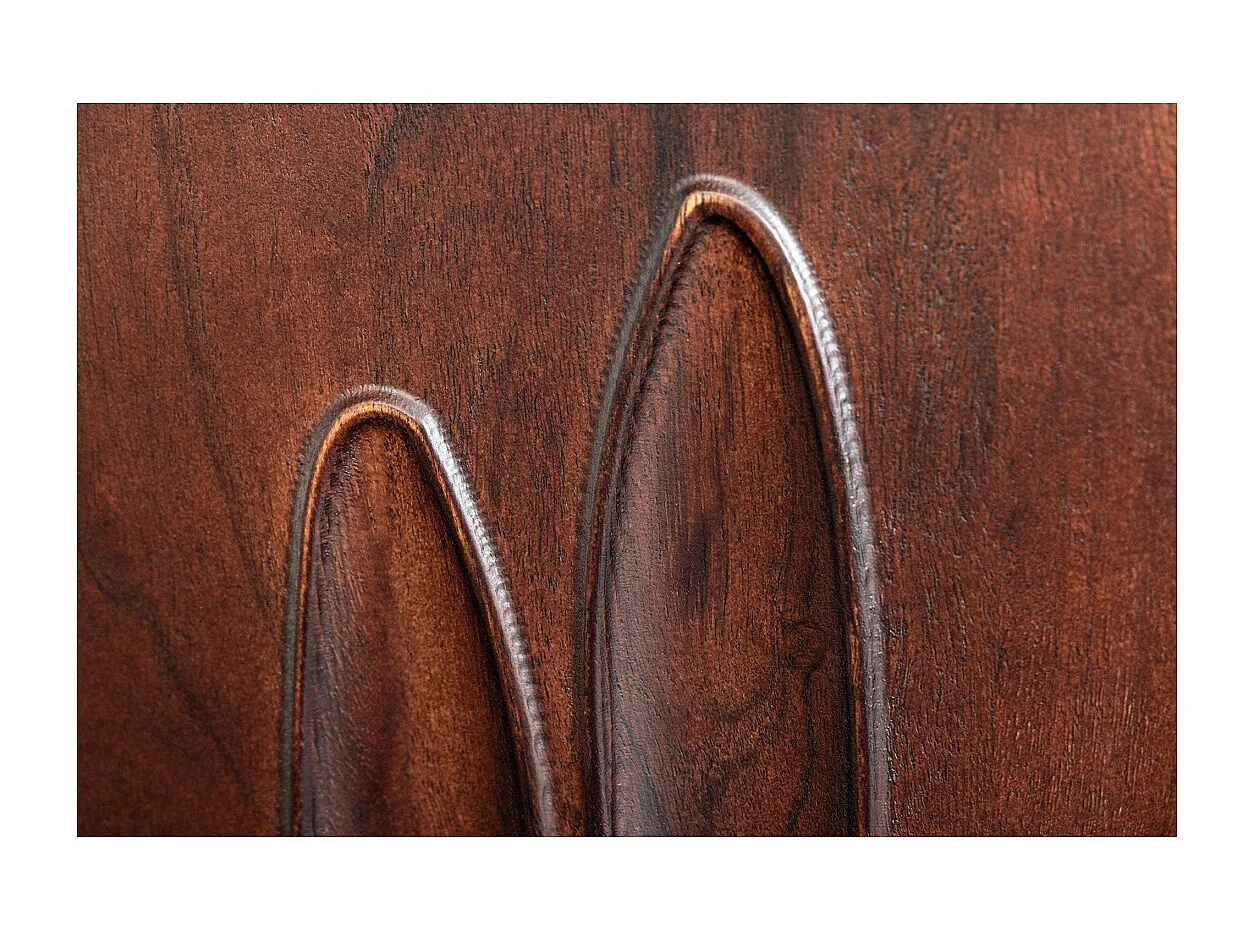 Buffet 175 cm 4 deuren massief hout donker walnoot acacia – Collectie ORIGIN