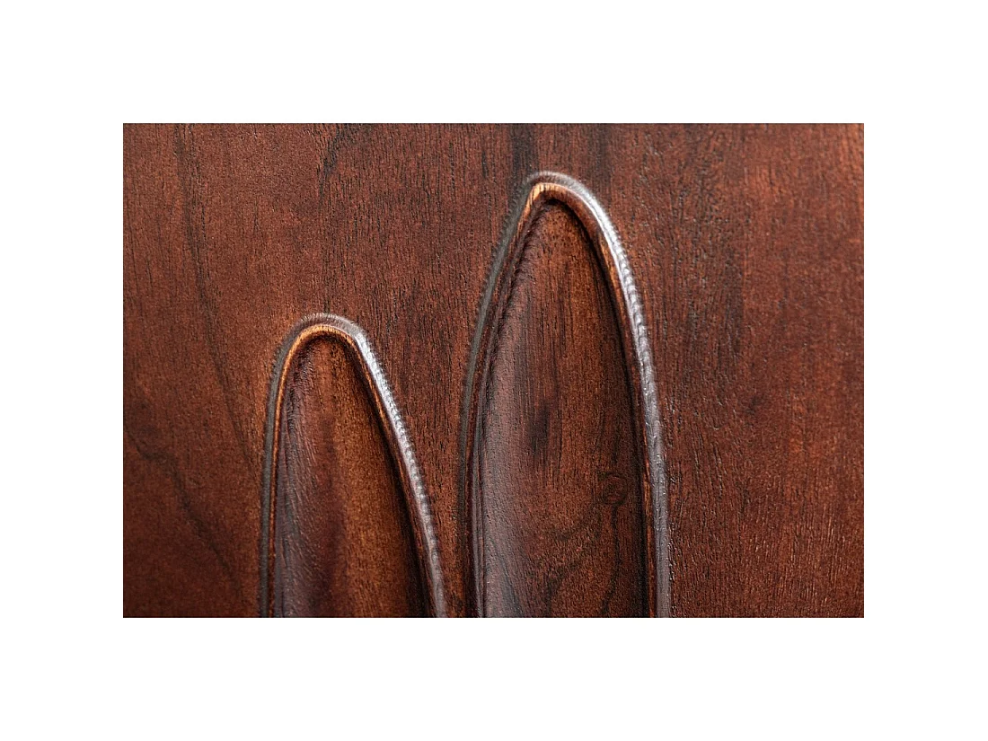 Buffet 175 cm 4 porte legno massiccio di acacia noce scuro – Collezione ORIGIN