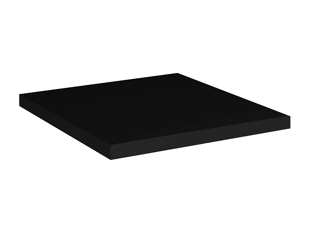 Plan wastafel VANO - L30 × B40 cm - Matzwart - Opzet - Compact aanvullend element