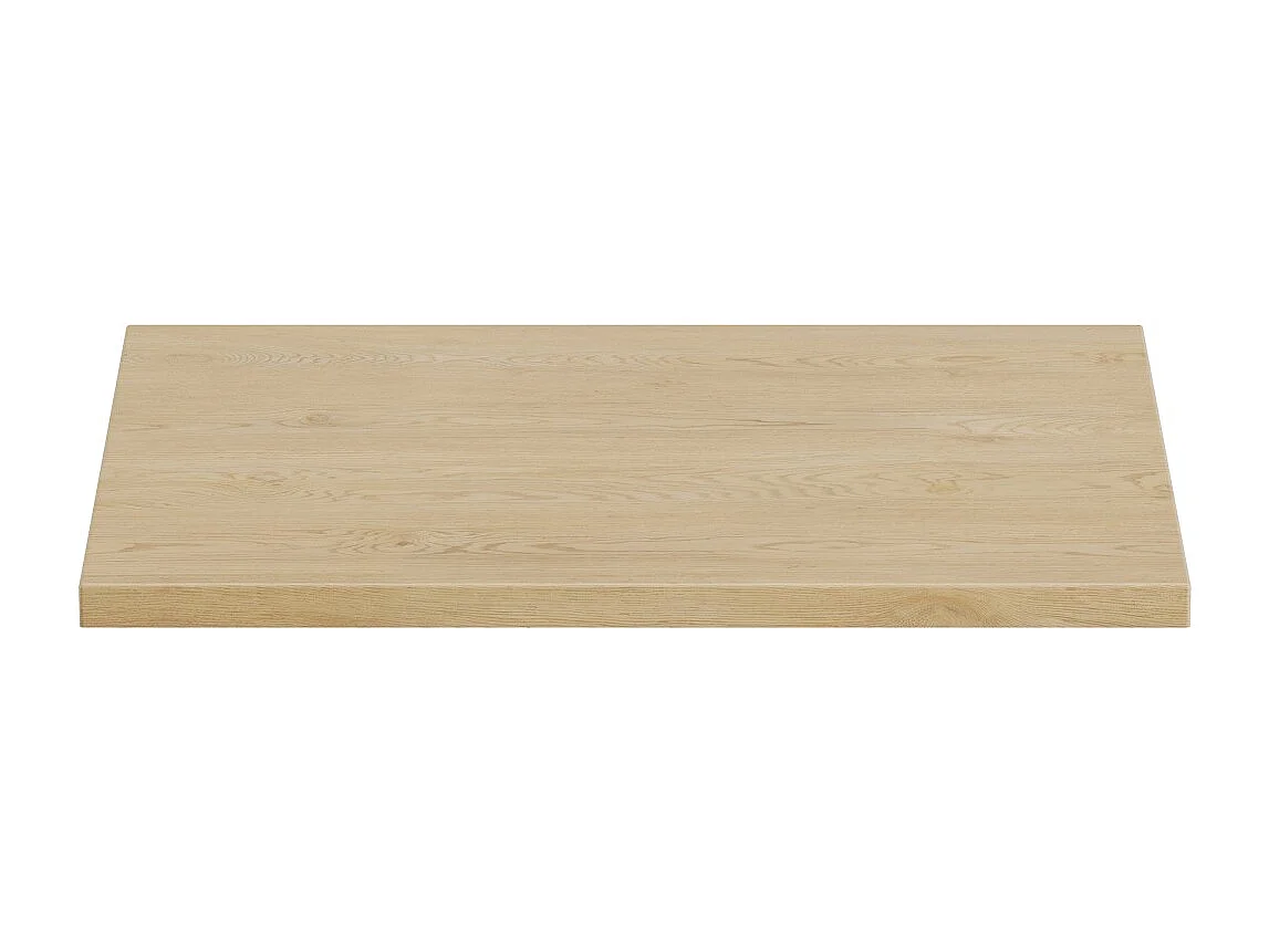 Plan vasque NATURA – L60 × B46 cm – Licht eiken – Op te zetten – Compatibel met onderkast