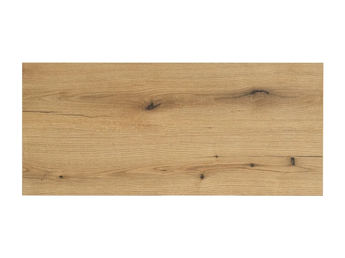 Plan vasque VANO - Kleur eiken - L100 × B40 × H2 cm - Om te plaatsen