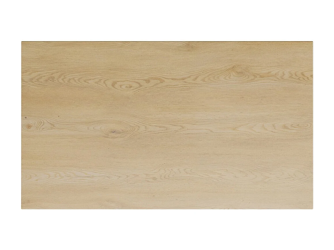 Plan wastafel NATURA – L80 × B46 cm – Licht eiken – Opzet – Afwerking natuurlijk hout