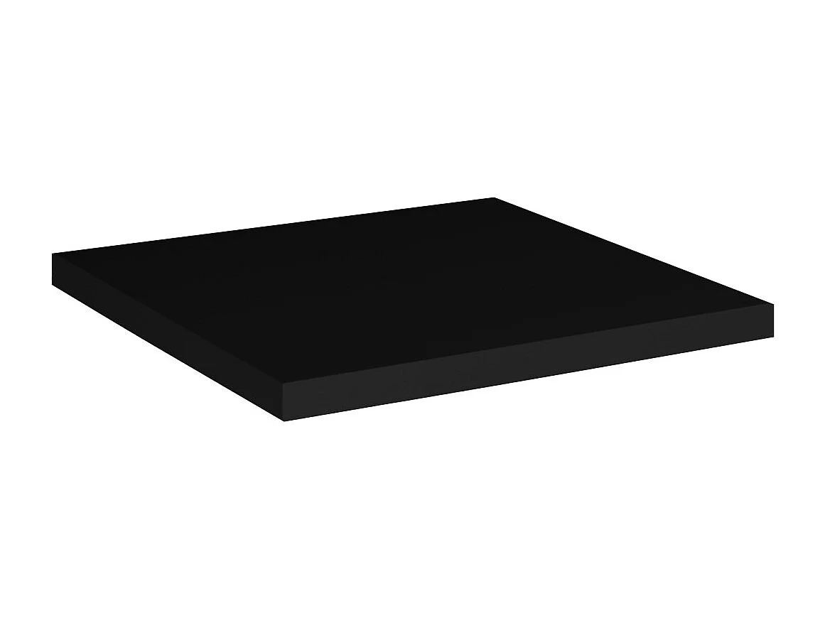 Plan wastafel VANO - L40 × B40 cm - Mat zwart - Opbouw - Aanvullend designelement