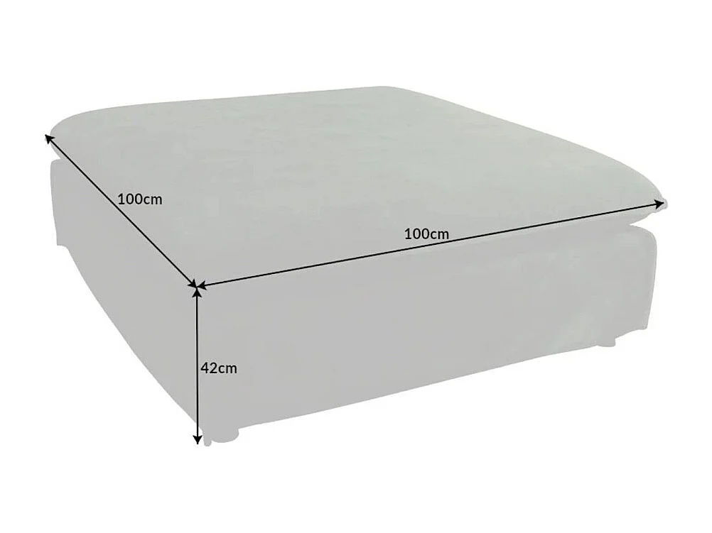 Pouf KALIA – Verde scuro – Velluto – Stile contemporaneo