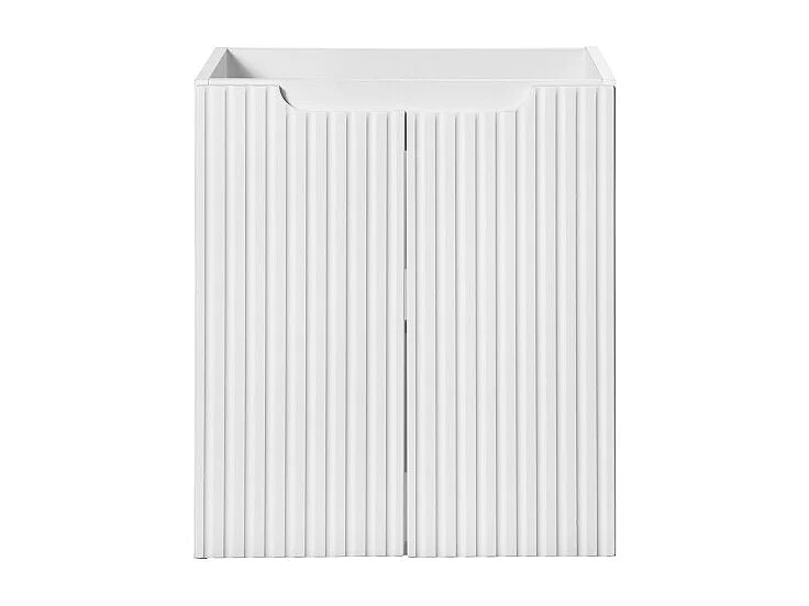 Meubel onder wastafel VANO - 2 deuren - Alpenwit - L50 × B39 × H57 cm - Om op te hangen