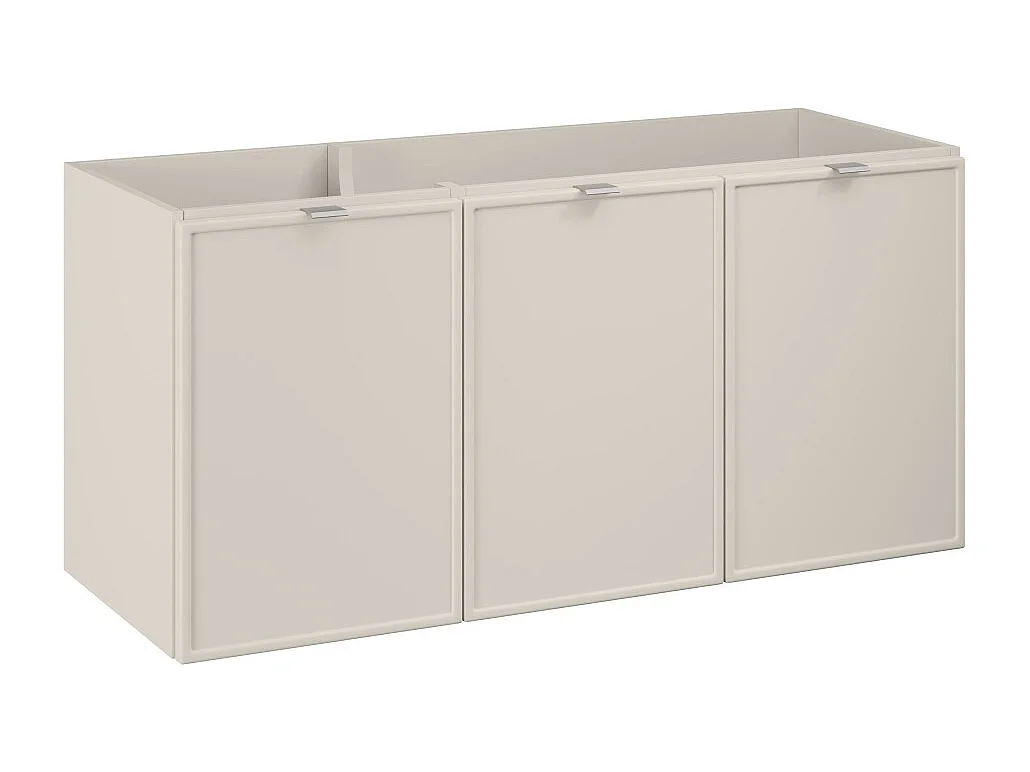 Meuble sous vasque BRAZZA – 3 portes – Coloris marron congo – 120 cm – À poser