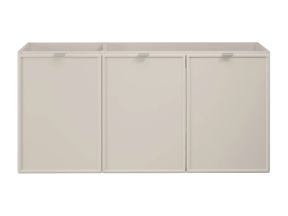 Meuble sous vasque BRAZZA – 3 portes – Coloris marron congo – 120 cm – À poser