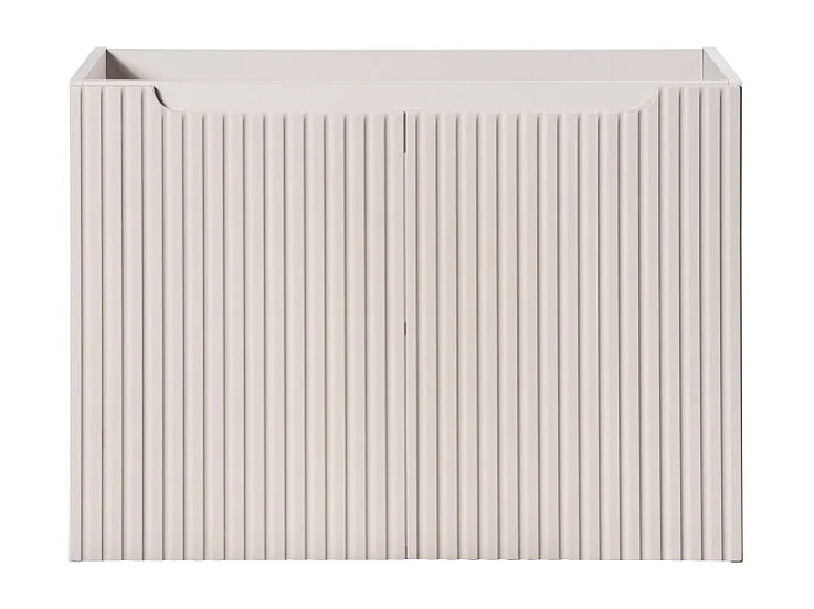 Meuble sous vasque VANO 80 cm – 2 portes – Marron congo mat – L80 × P39 × H57 cm – À suspendre