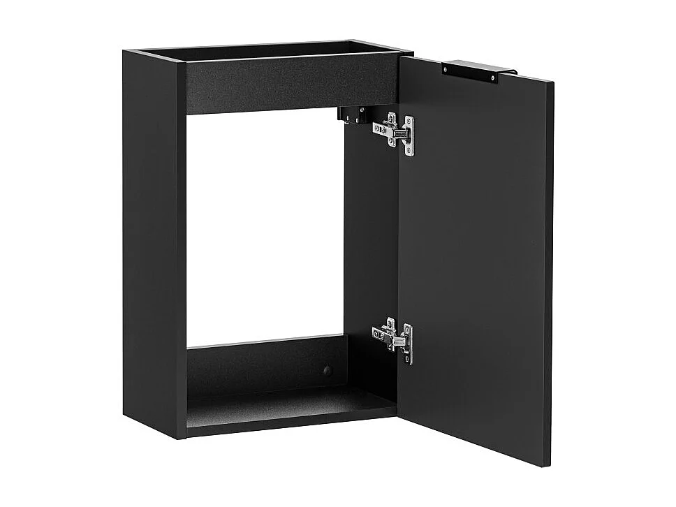 Meuble sous vasque NOXERA – 40 cm – 1 porte – Noir mat – Design compact et suspendu