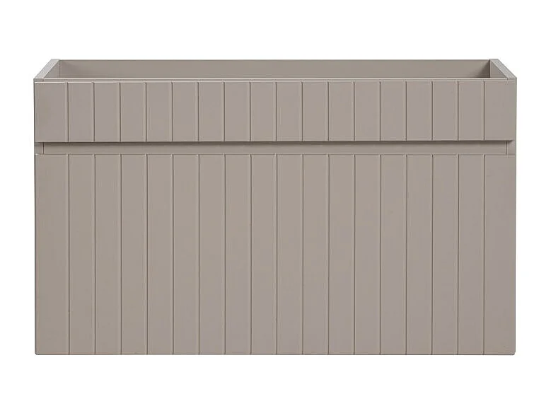 Meuble sous vasque ICON 80 cm – 1 tiroir – Finition marron congo – Meuble suspendu moderne