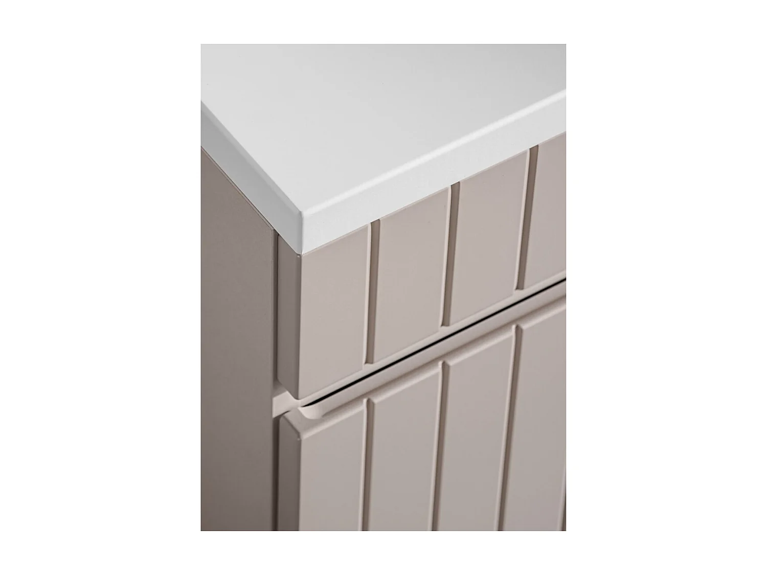 Meuble sous vasque ICON 80 cm – 1 tiroir – Finition marron congo – Meuble suspendu moderne