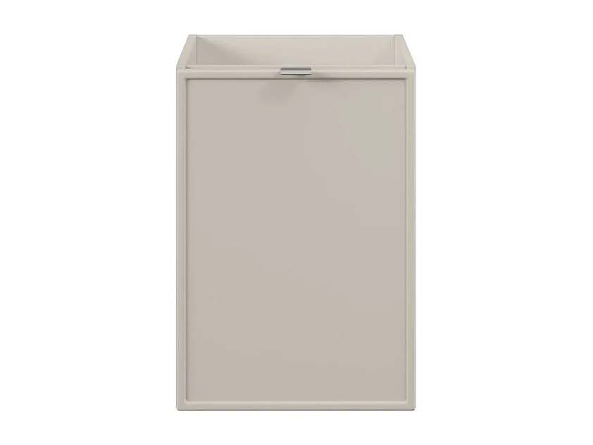 Meuble sous vasque BRAZZA – 1 porte avec panier à linge – Coloris marron congo – 40 cm – À poser