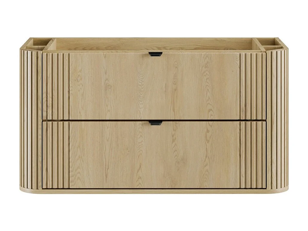 Mueble bajo lavabo KORI 100 cm roble claro – 2 cajones – suspendido