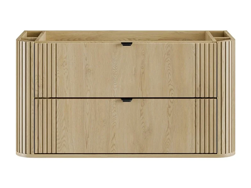 Mueble bajo lavabo KORI 100 cm roble claro – 2 cajones – suspendido