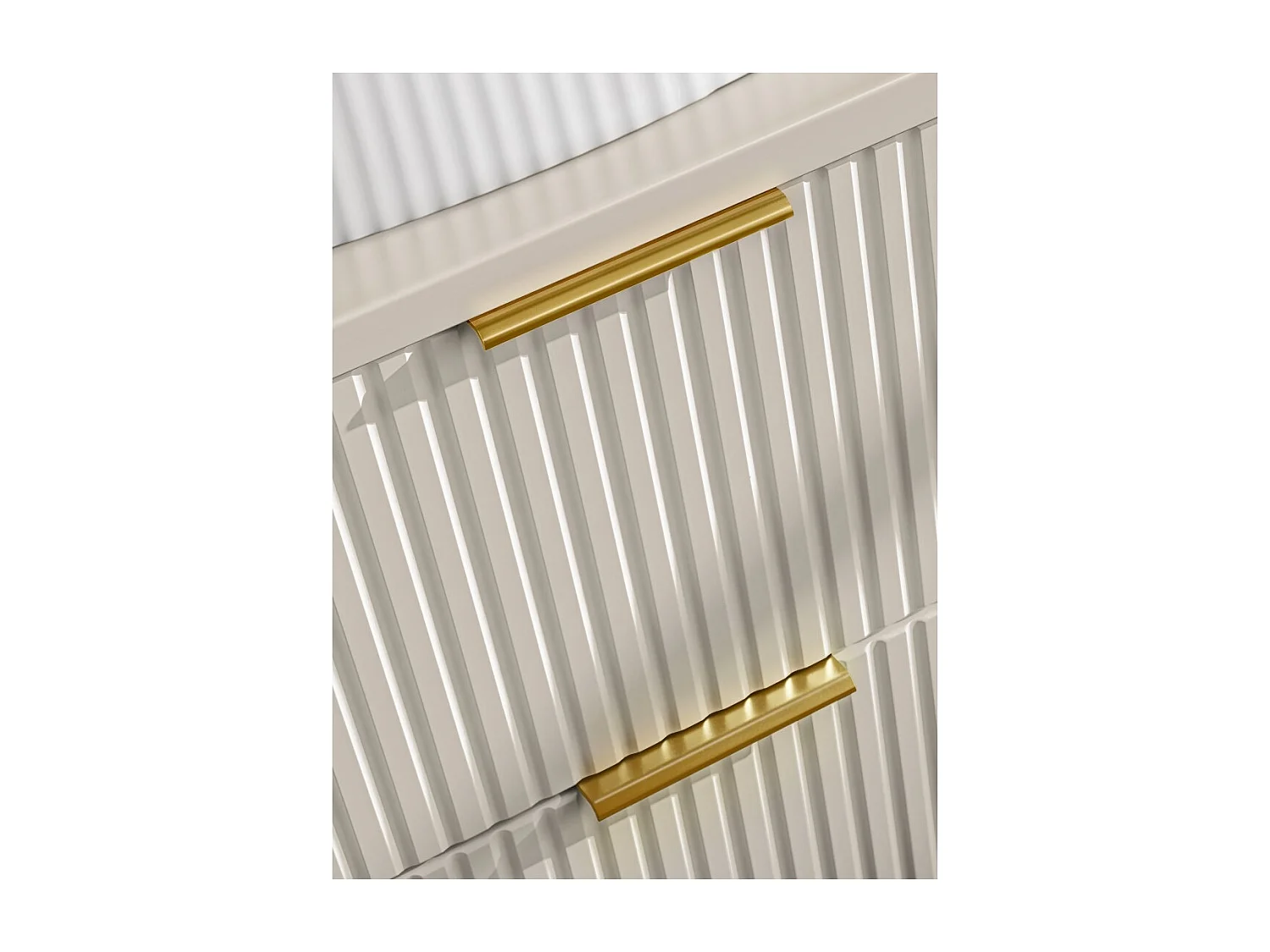 Mueble bajo lavabo NOXERA – 60 cm – 2 cajones – Beige mate – Mueble colgante moderno