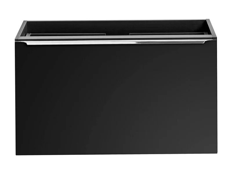 Meubel onder wastafel VANTA 80 cm zwart - Hangend meubel met 2 laden