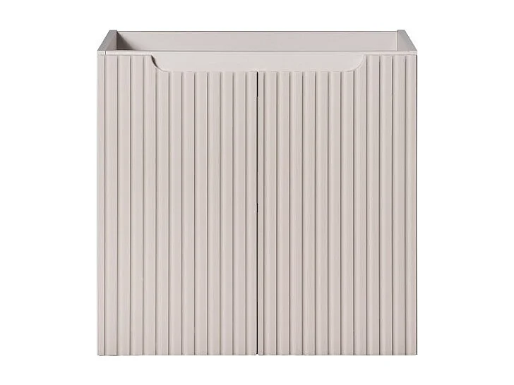 Meuble sous vasque VANO 60 cm – 2 portes – Marron congo mat – L60 × P39 × H57 cm – À suspendre