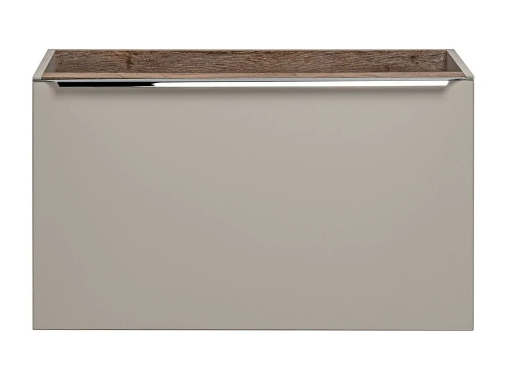 Meuble sous vasque VANTA taupe 80 cm – modèle suspendu avec 2 tiroirs