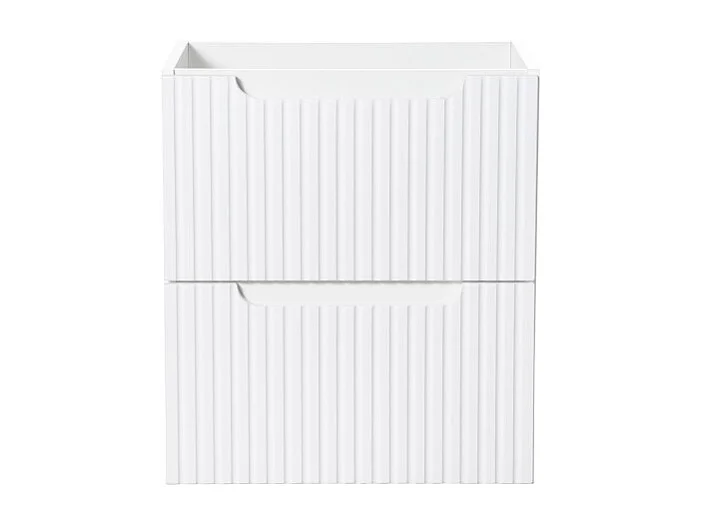 Meubel onder wastafel VANO – 2 laden – Alpenwit – L50 × B39 × H57 cm – Hangend