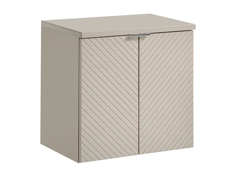 Conjunto para baño AOKI: mueble bajo lavabo con armarios 60cm + encimera lavabo beige