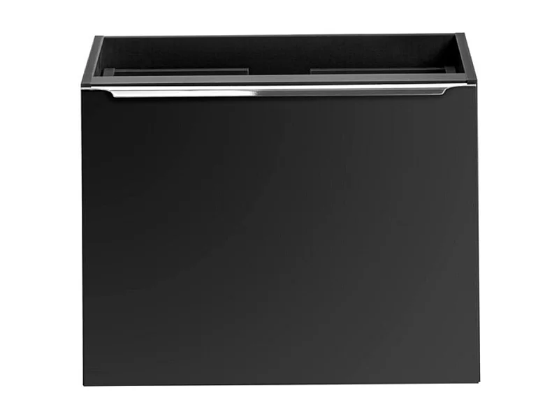 Meubel onder wastafel VANTA 60 cm zwart - Hangend module met 2 laden