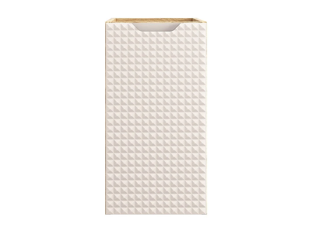 Mueble bajo lavabo VELNIA – 1 cajón – 30 cm – Color roble claro y beige – Para colgar