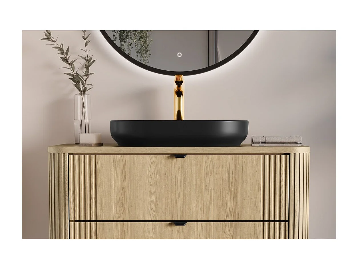 Ensemble de salle de bain KORI : meuble sous vasque 100cm + plan vasque