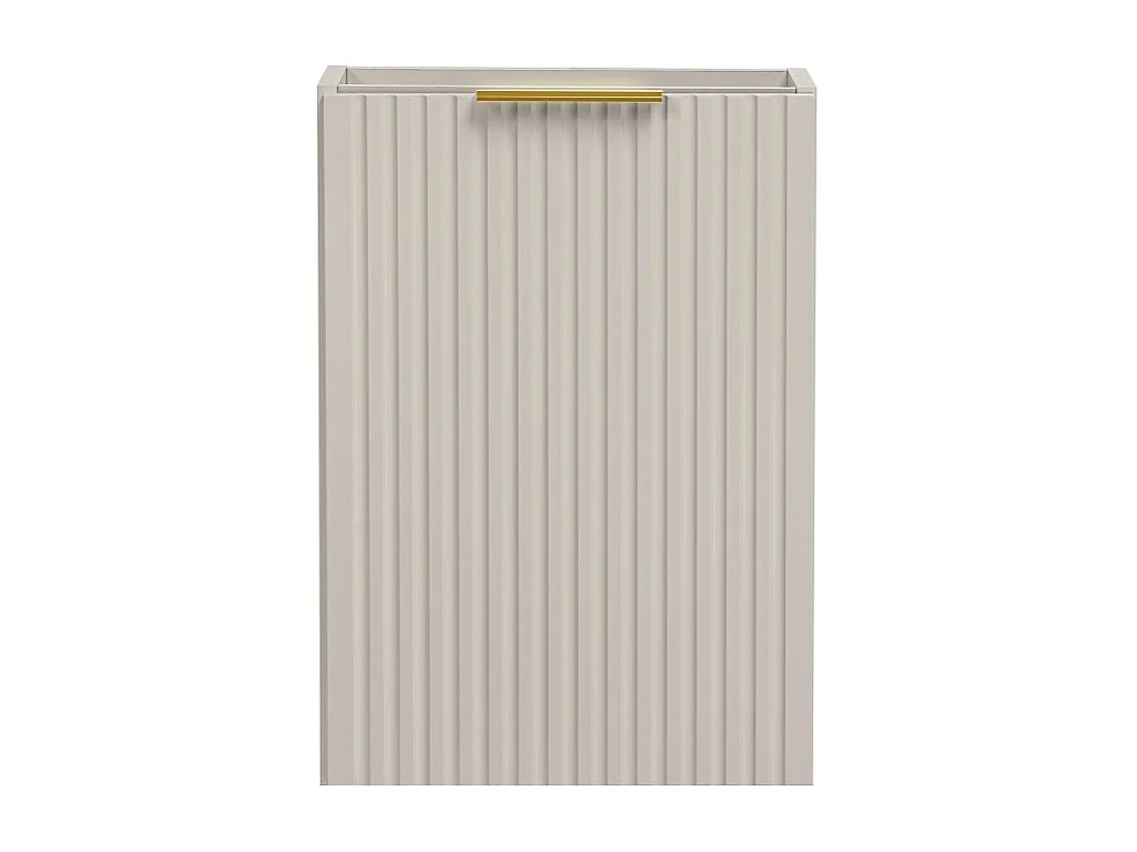 Meuble sous vasque NOXERA – 40 cm – 1 porte – Beige mat – Meuble suspendu compact