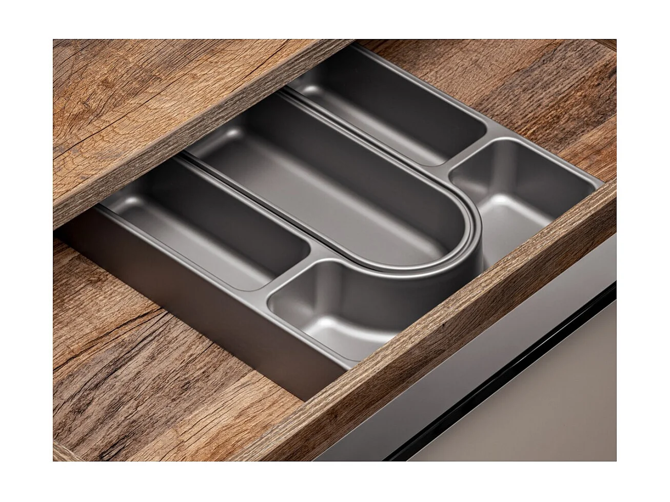 Meuble sous vasque VANTA taupe 60 cm – modèle suspendu avec 2 tiroirs