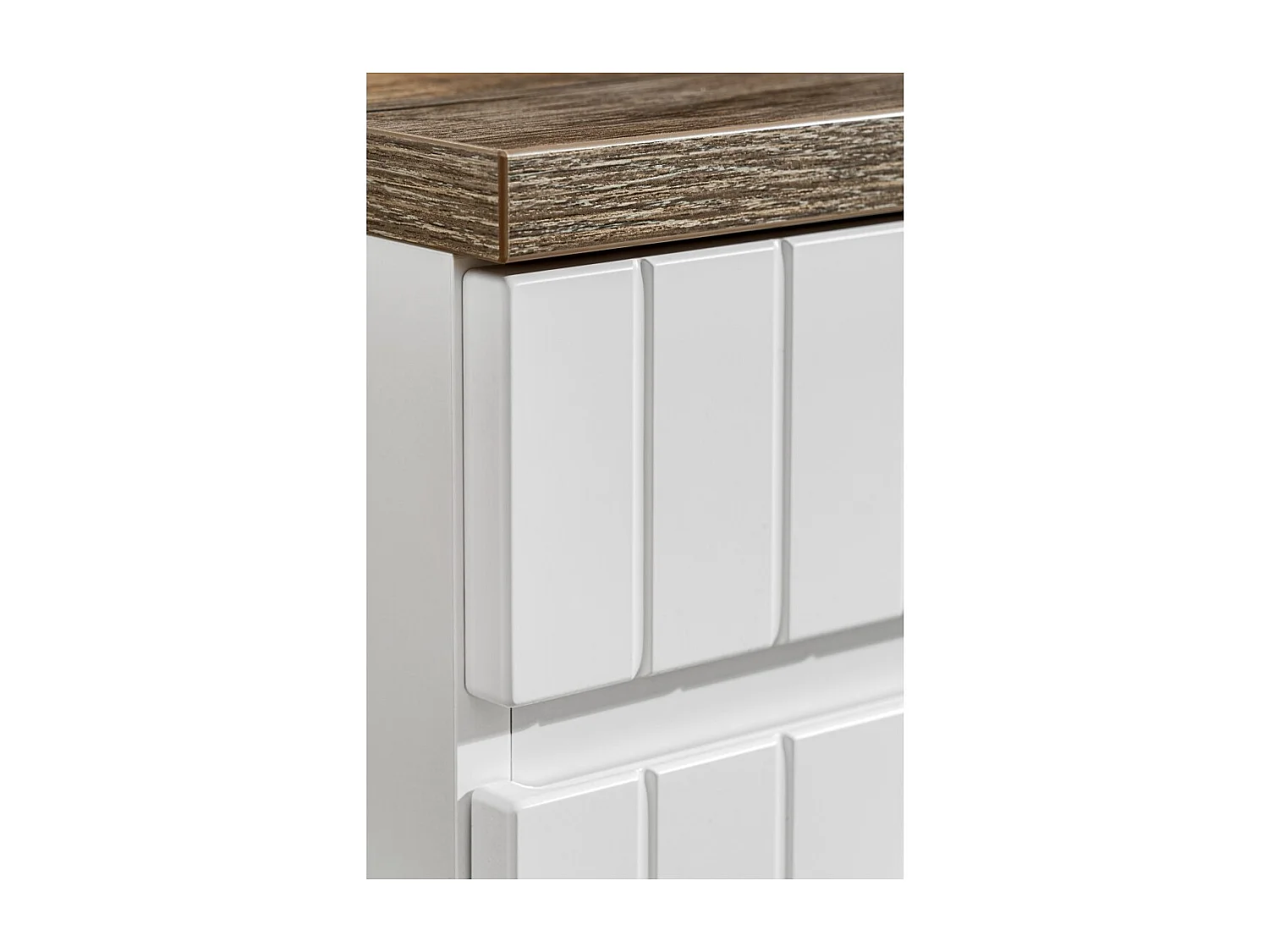 Meubel onder wastafel ICON 60 cm – 1 lade – Afwerking alpin wit – Modern hangend meubel