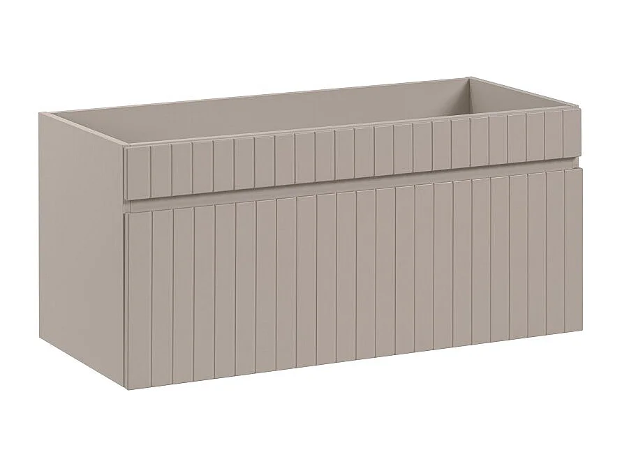 Meuble sous vasque ICON 100 cm – 1 tiroir – Finition marron congo – Style moderne suspendu