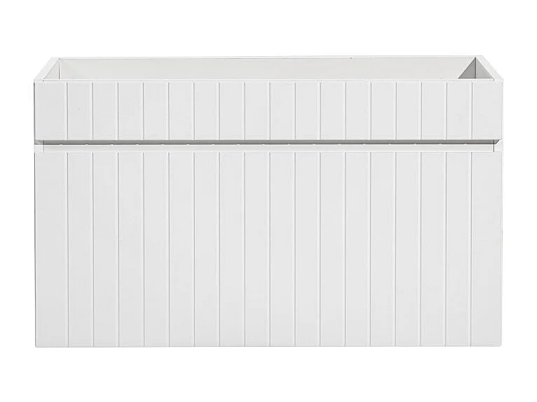 <Meubel onder wastafel ICON 80 cm - 1 lade - Afwerking alpine wit - Modern zwevend ontwerp>