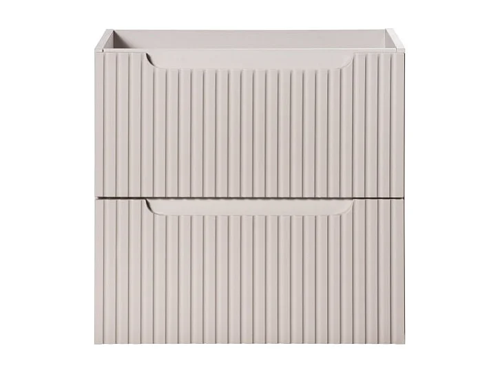 Meuble sous vasque VANO 60 cm – 2 tiroirs – Marron Congo – Finition mat élégante