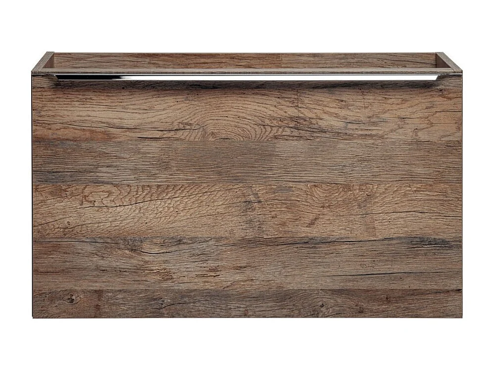 Mueble bajo lavabo VANTA roble oscuro 80 cm – Módulo suspendido con cajones